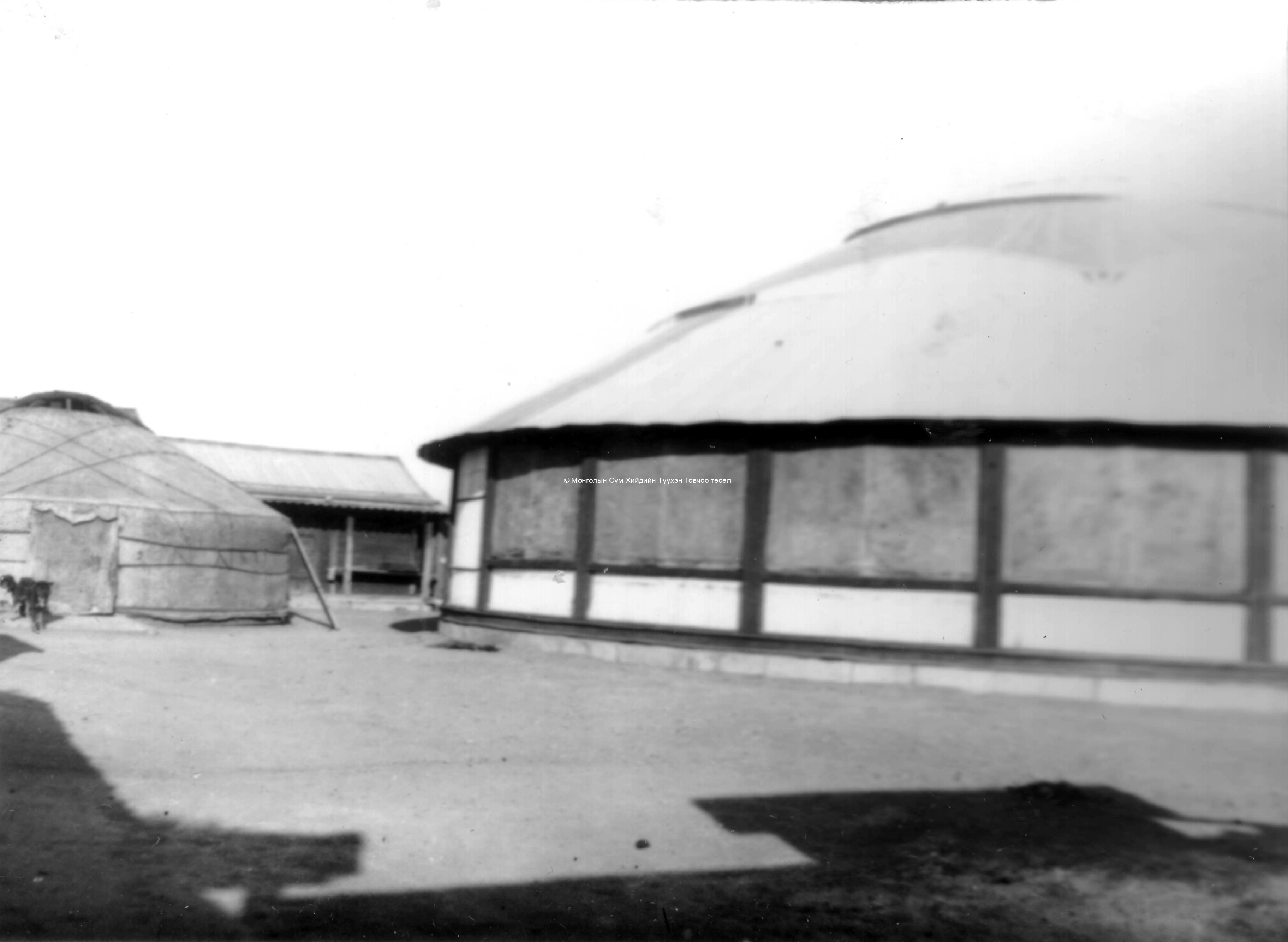 Yurt-shaped aimag temple. Film Archives ?